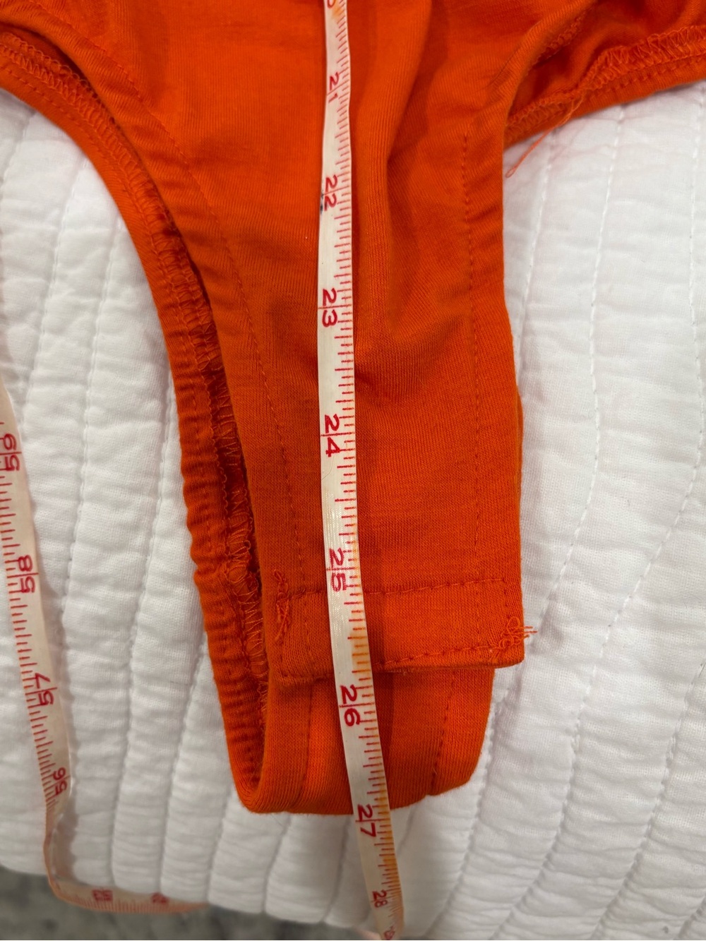 New York & Company Orange Long-Sleeve Surplice Bodysuit - Picture 7 of 8